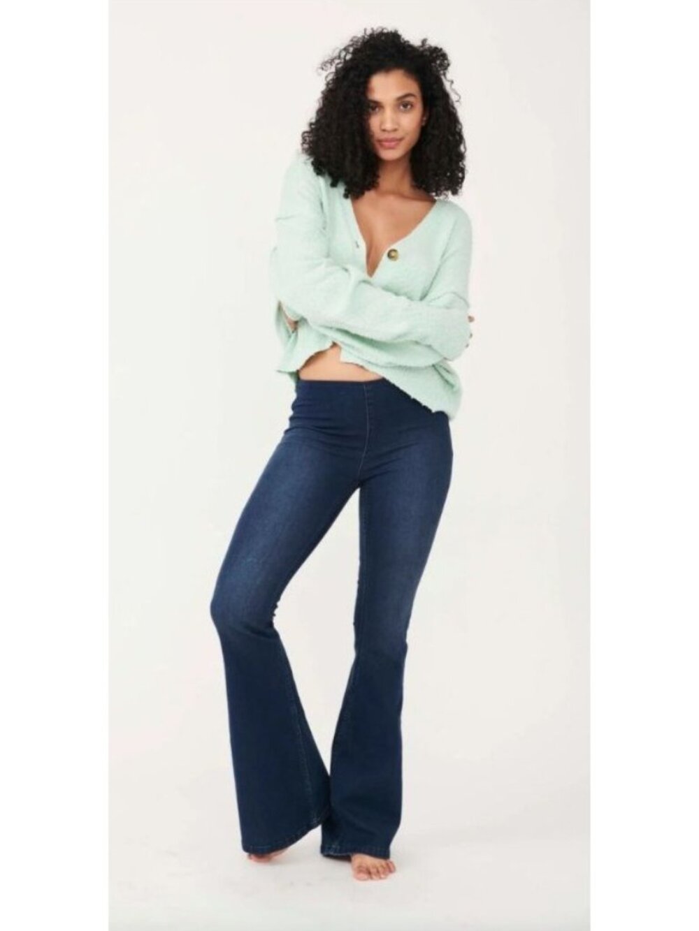 Free People Free People Penny Pull-On Flare Jeans size 30 womens